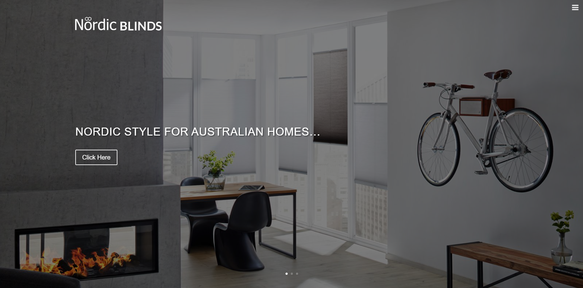 nordic blinds homepage